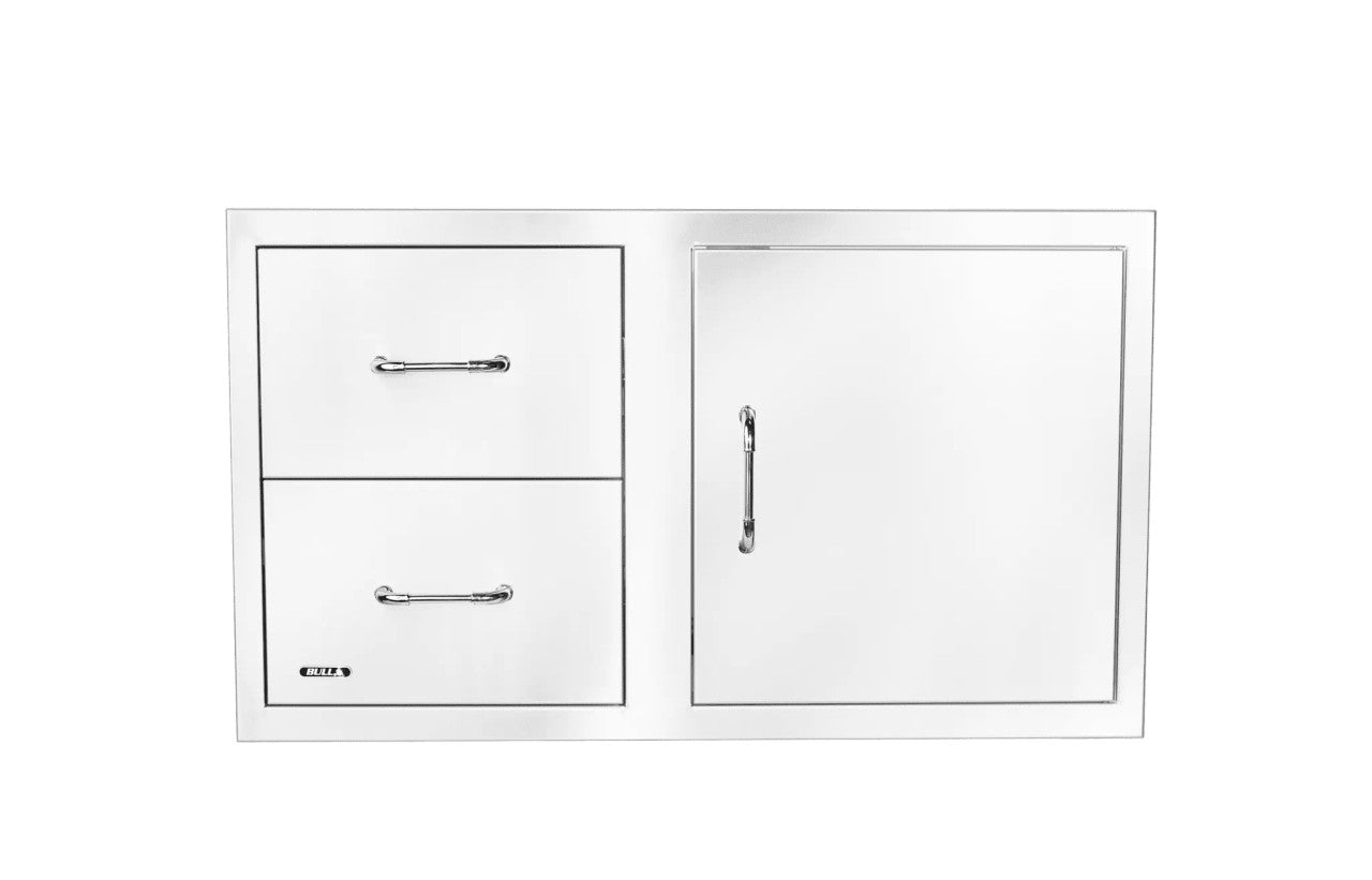 Reversible 30'' Stainless-Steel Door/Drawer Combo With Reveal