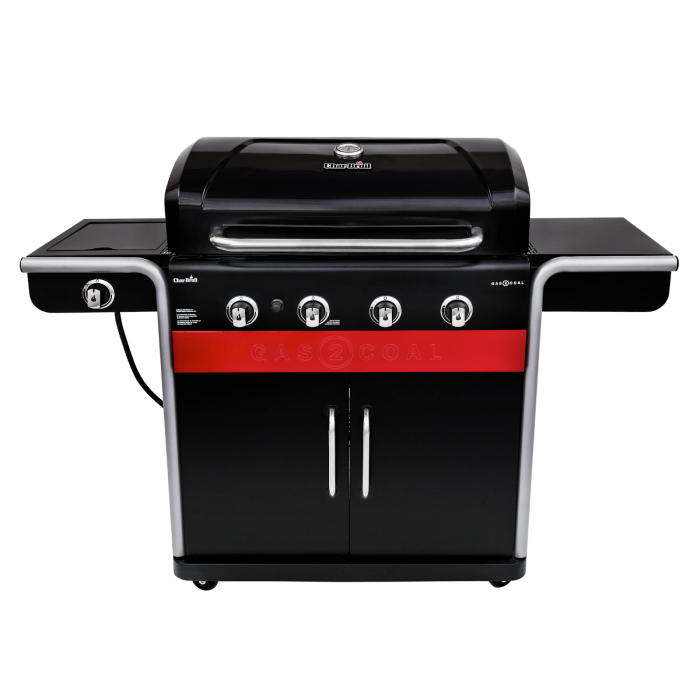 Gas2Coal® 4-Burner Hybrid Grill