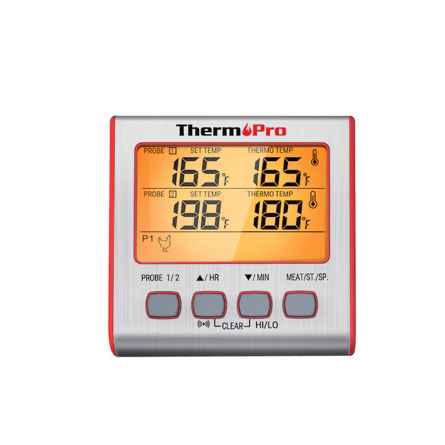 ThermoPro Digital Meat Thermometer with Dual Probes and Timer