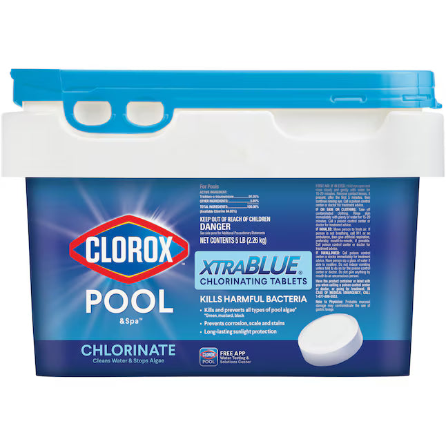 Clorox Pool&Spa XtraBlue 5.0 Pound(s) Bucket 3-in Tablets Chlorine