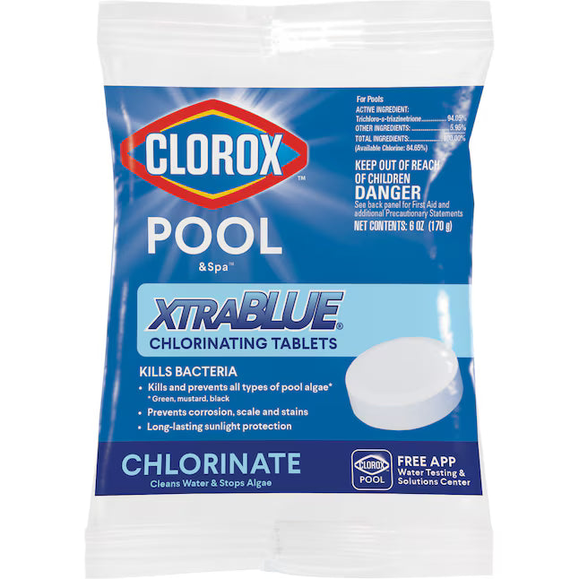 Clorox Pool&Spa XtraBlue 0.38 Pound(s) Individual 3-in Tablets Chlorine