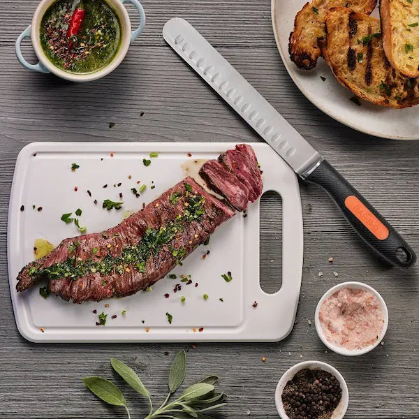 Mr. BAR-B-Q Griller's Carving Knife, HCS Blade, Comfort Grip Handle