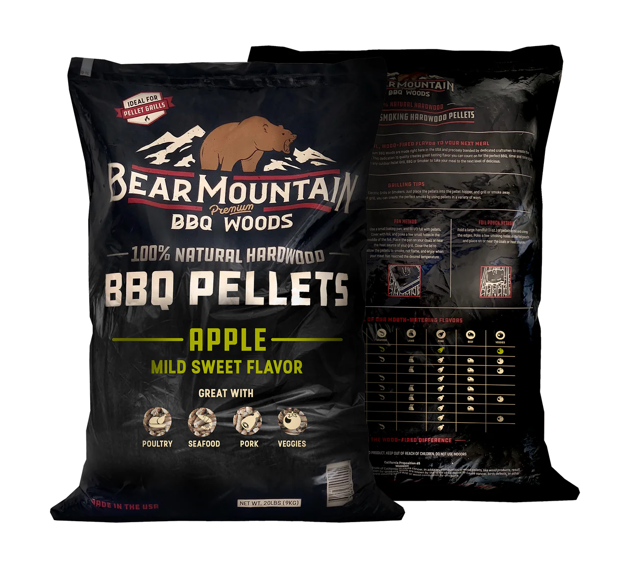 Apple BBQ Wood Pellets 20Lb