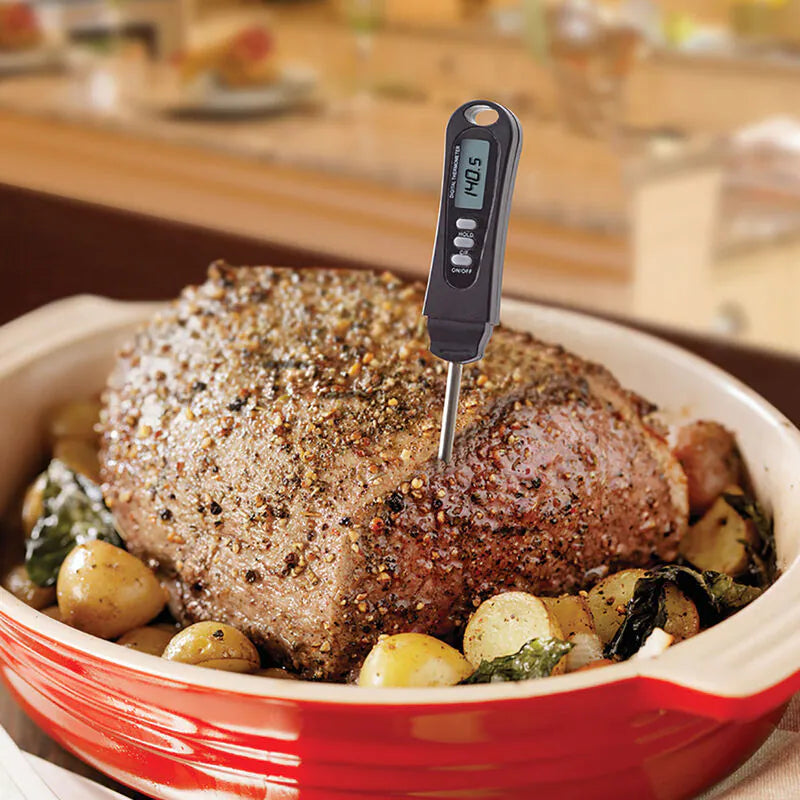 Digital Mr. Bar-B-Q Meat Thermometer with Probe and Protective Cover