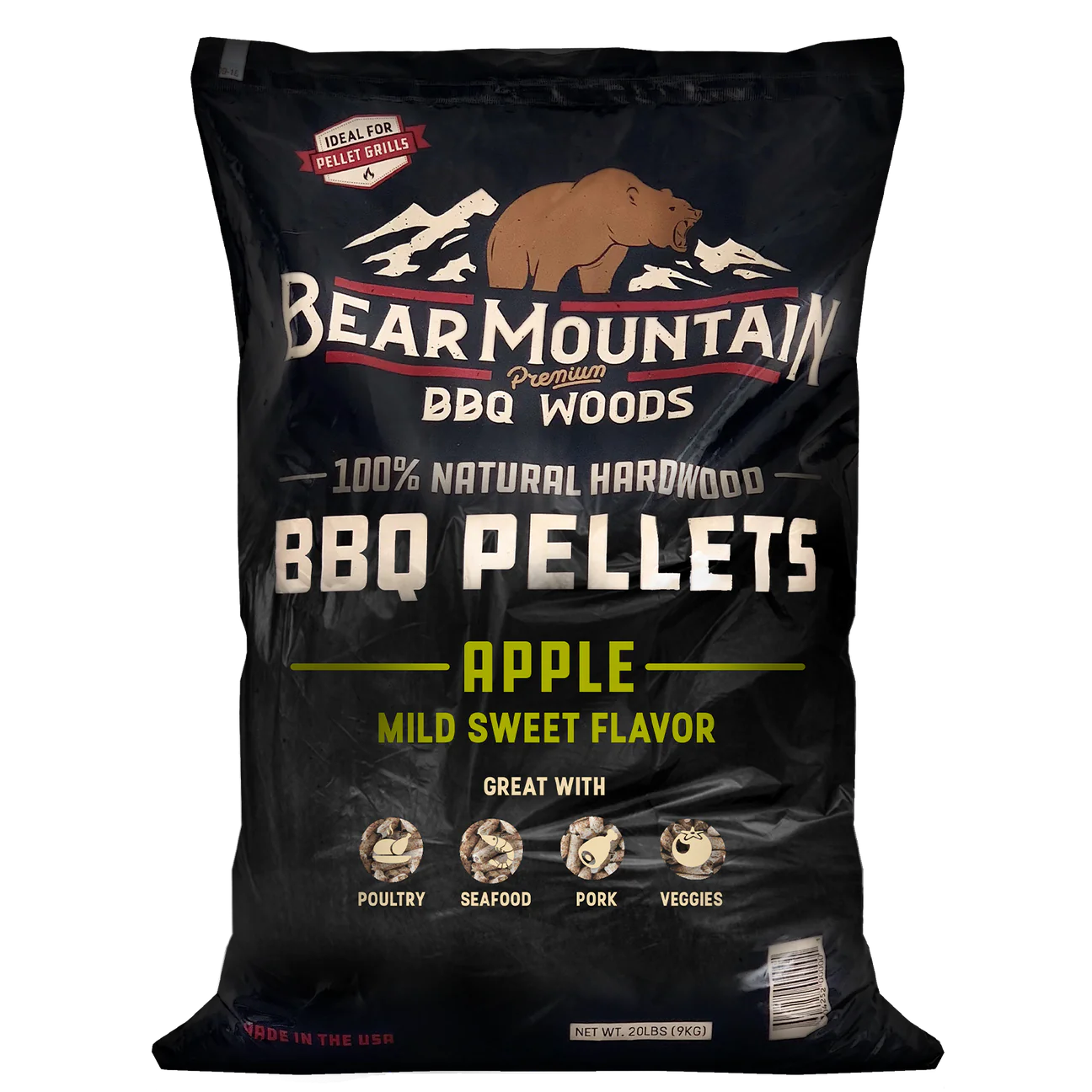 Apple BBQ Wood Pellets 20Lb