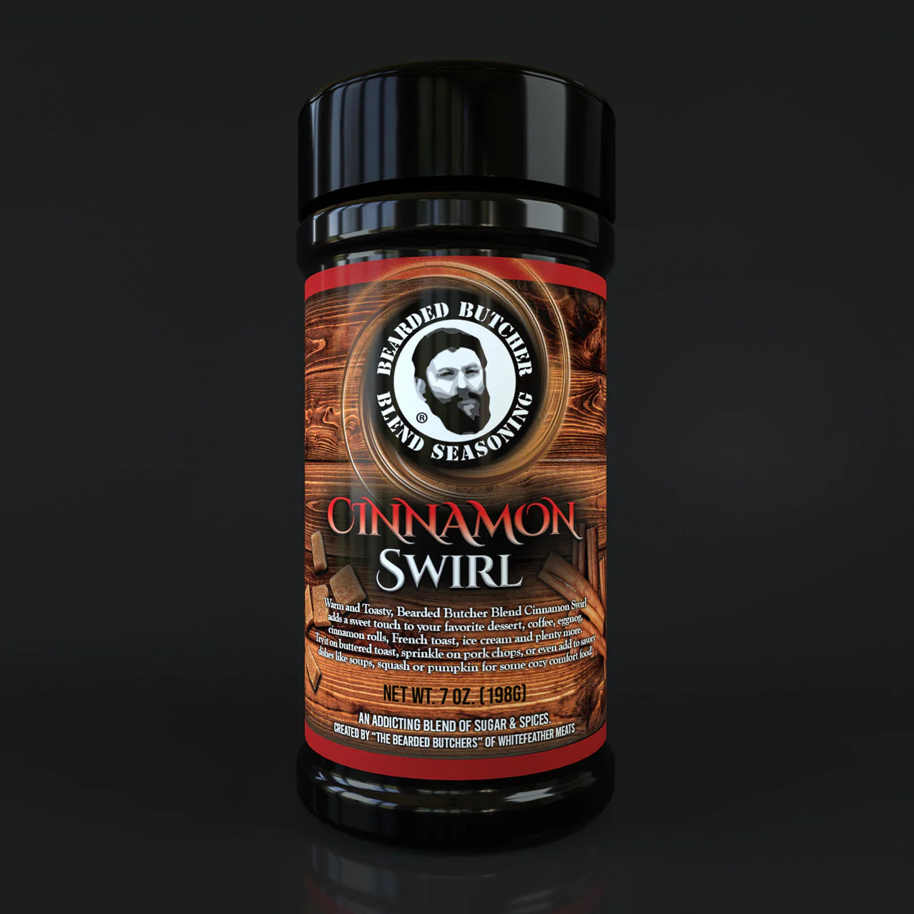 Bearded Butcher Blend Cinnamon Swirl Shaker 7oz.