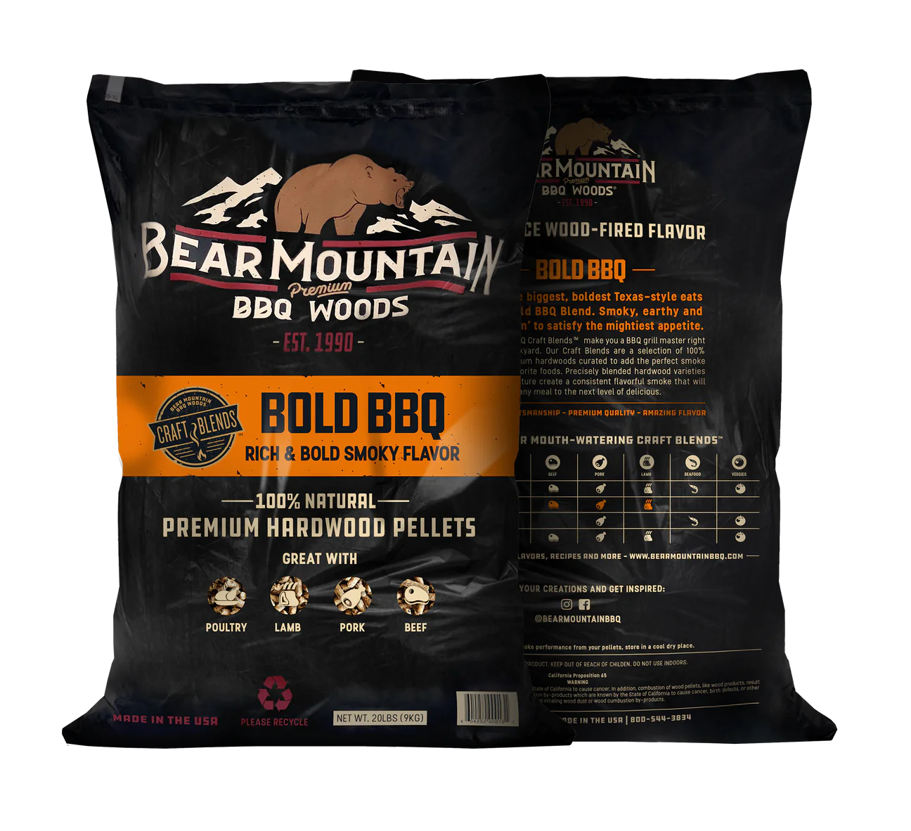 Bold BBQ Craft Blends™ Wood Pellets 20Lb