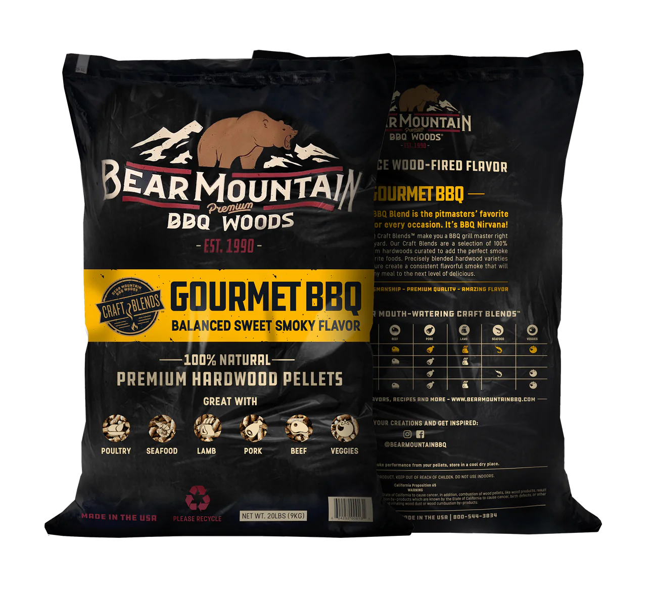 Gourmet BBQ Craft Blends™ Wood Pellets 20Lb