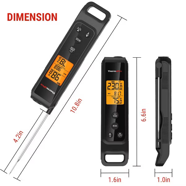 ThermoPro 2 in 1-Infrared and Instant Read Thermometer