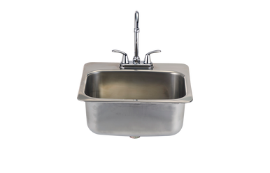 Large Stainless Steel Sink with Faucet