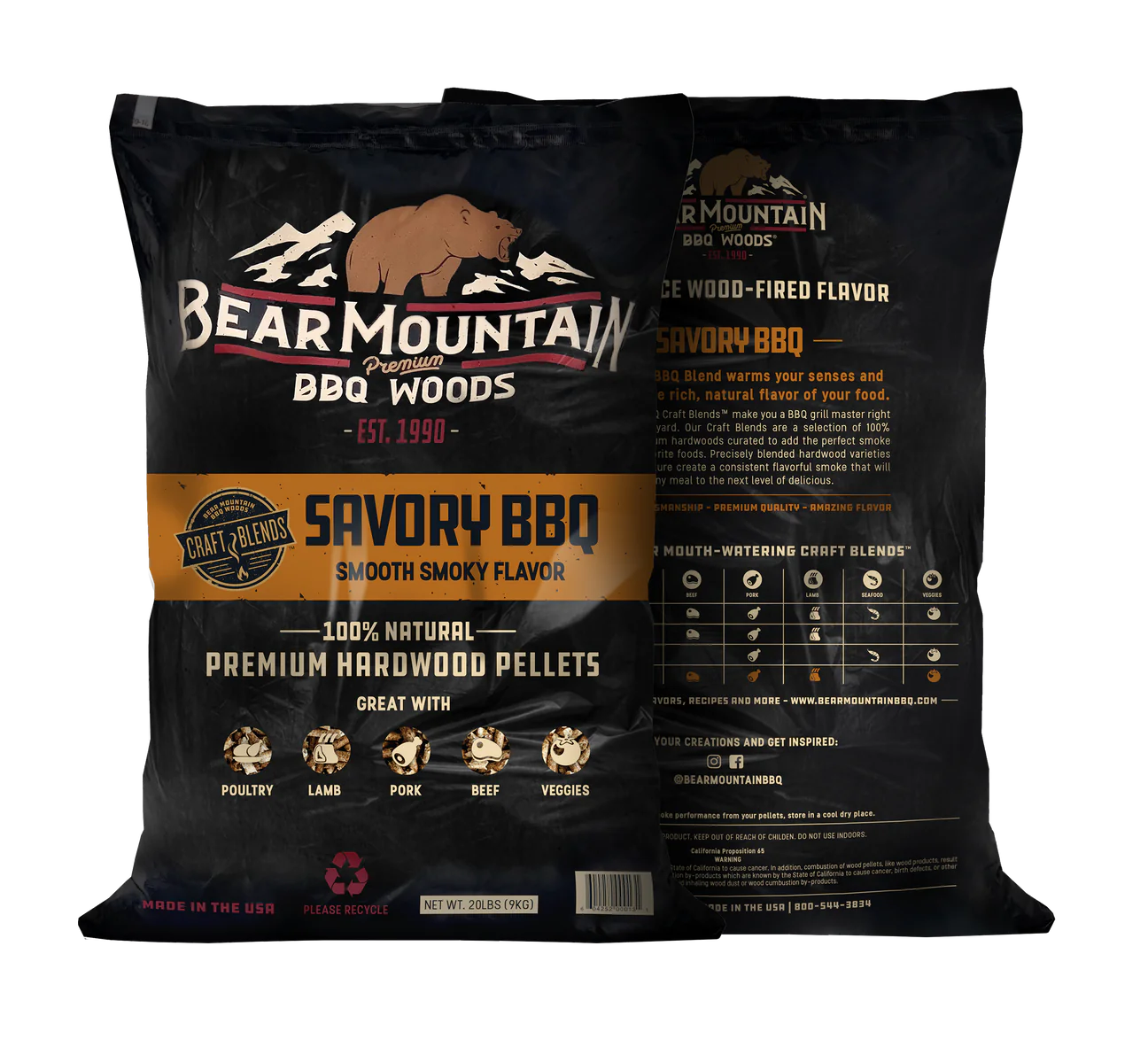 Savory BBQ Craft Blends™ Wood Pellets 20Lb