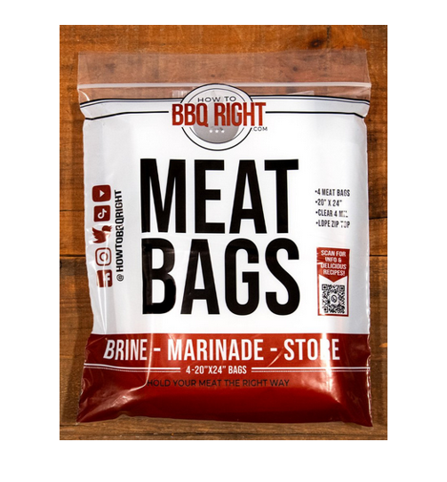 HowToBBQRight Meat Bags 20x24  4-Pack