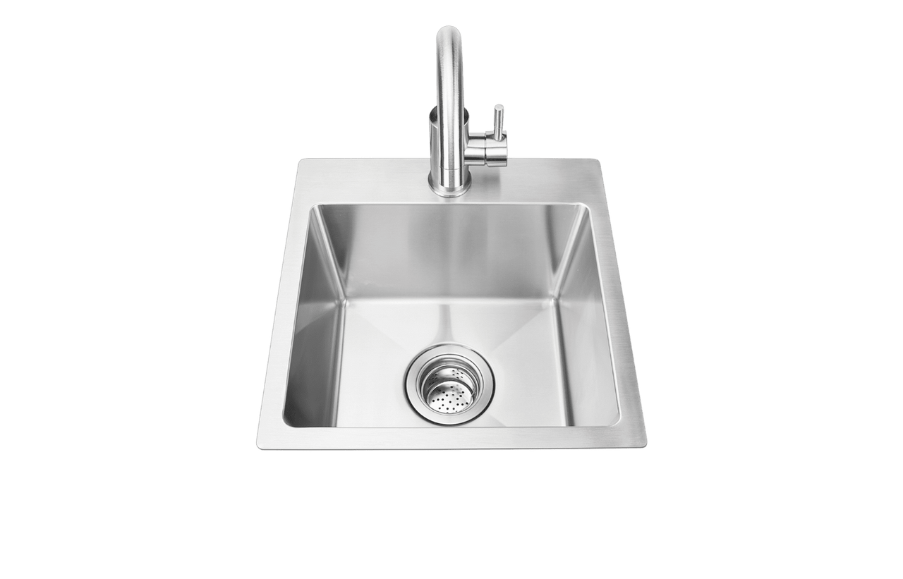 15" Premium Stainless-steel Dual Mount Sink