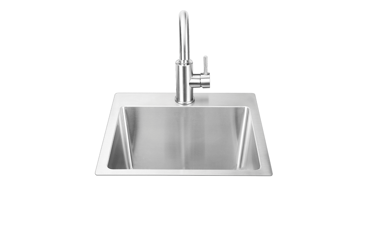 15" Premium Stainless-steel Dual Mount Sink