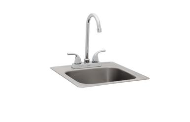 Small Stainless-Steel Sink with Faucet