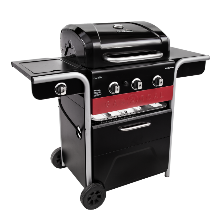 Gas2Coal® 3-Burner Hybrid Grill