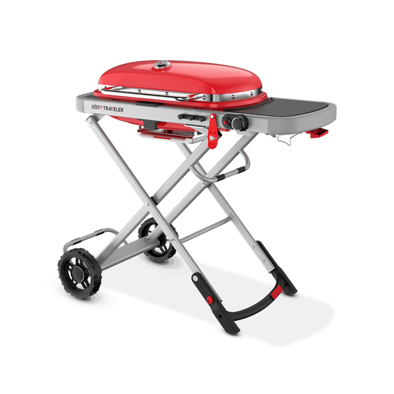Weber Traveler Portable Gas Grill Red