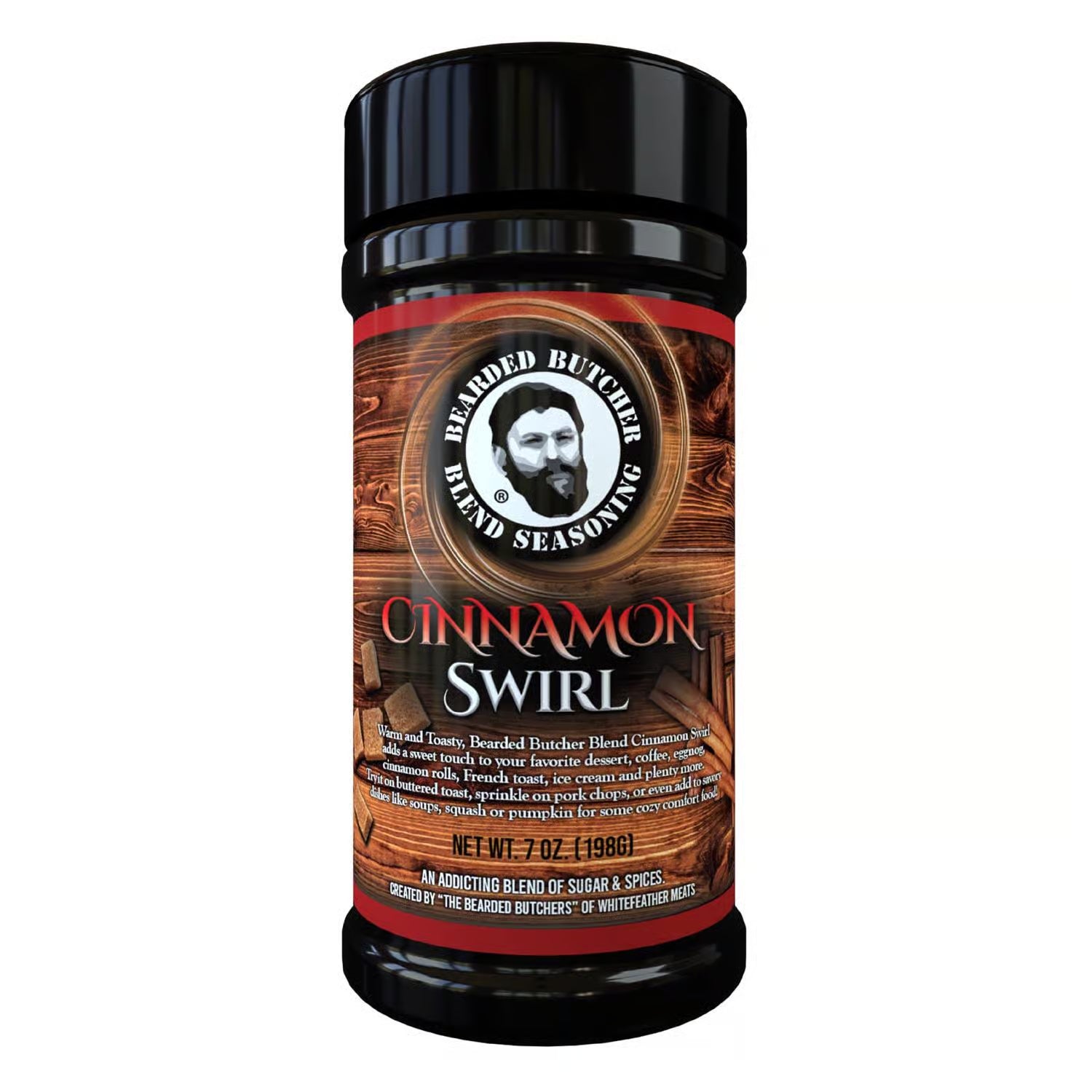 Bearded Butcher Blend Cinnamon Swirl Shaker 7oz.
