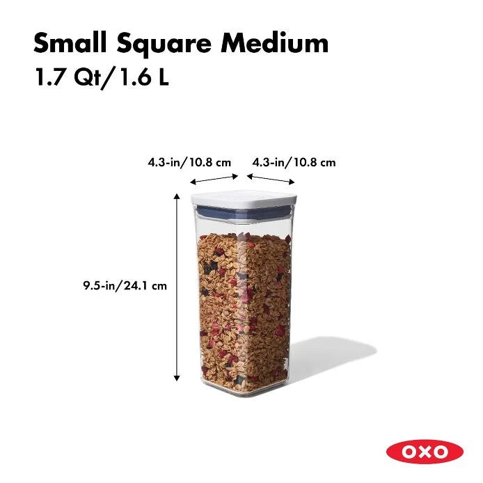 POP Container - Small Square Medium (1.7 Qt.)