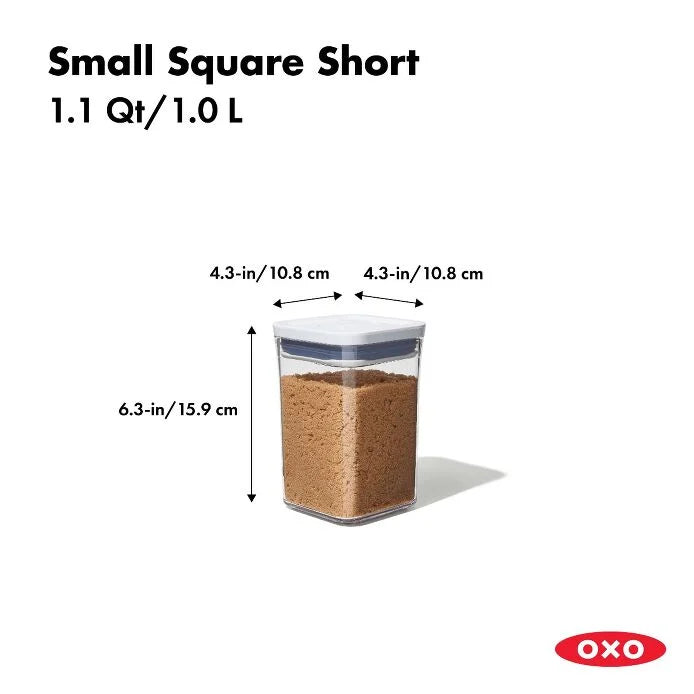 POP Container - Small Square Short (1.1 Qt.)