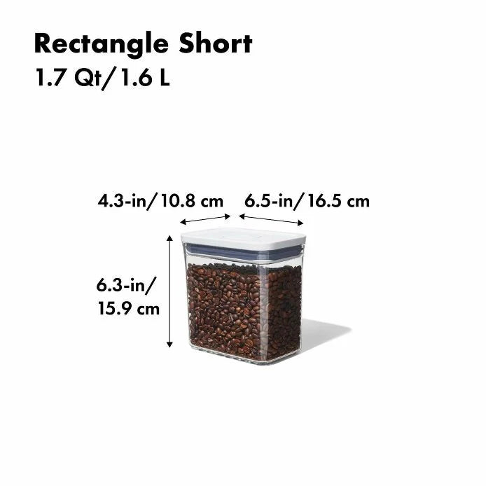 POP Container - Rectangle Short (1.7 Qt.)