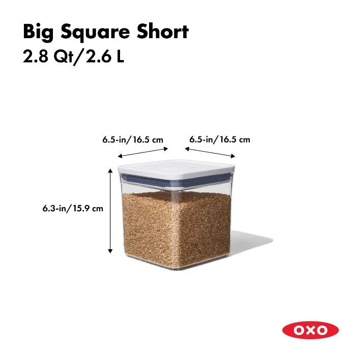 POP Container - Big Square Short (2.8 Qt.)