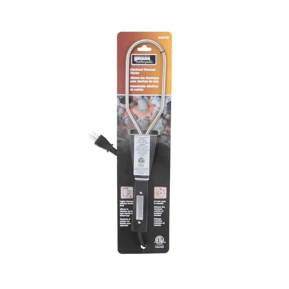 Omaha Electrical Charcoal Starter, Stainless Steel